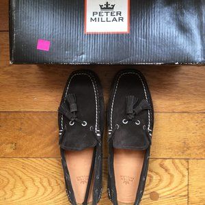 Designer suede loafers w/ Brazilian leather insole